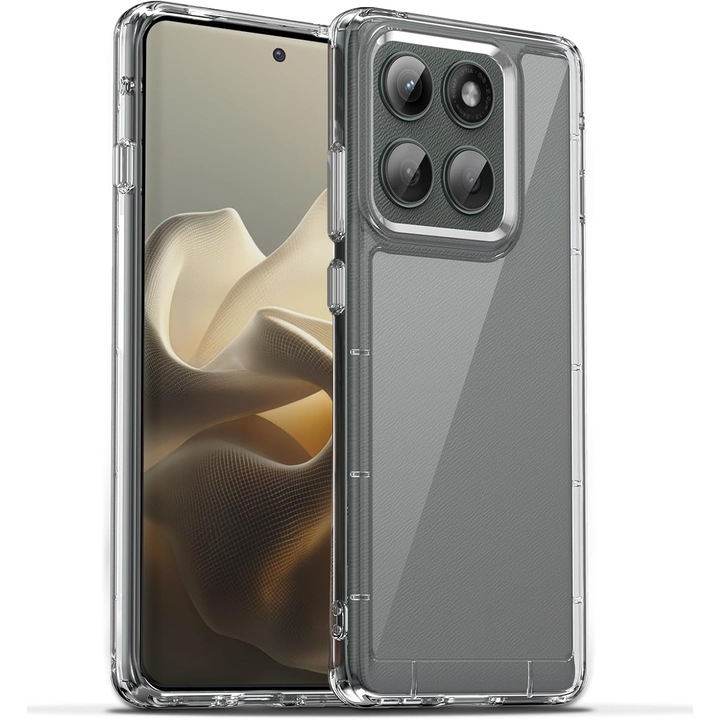 BestCase® Husa Clear Silicon pentru Motorola Edge 60 Pro, Transparent