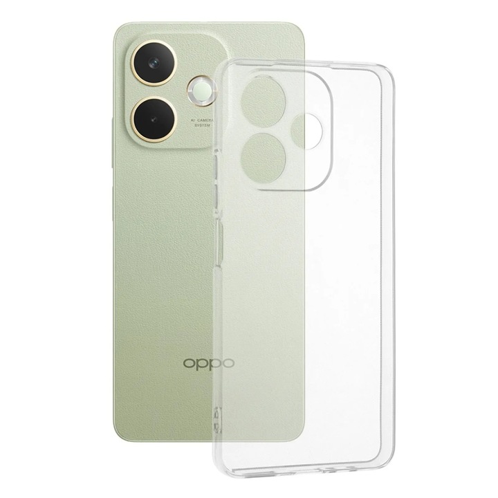 BestCase® Husa Clear Silicon pentru OPPO A5 Pro 5G, Transparent