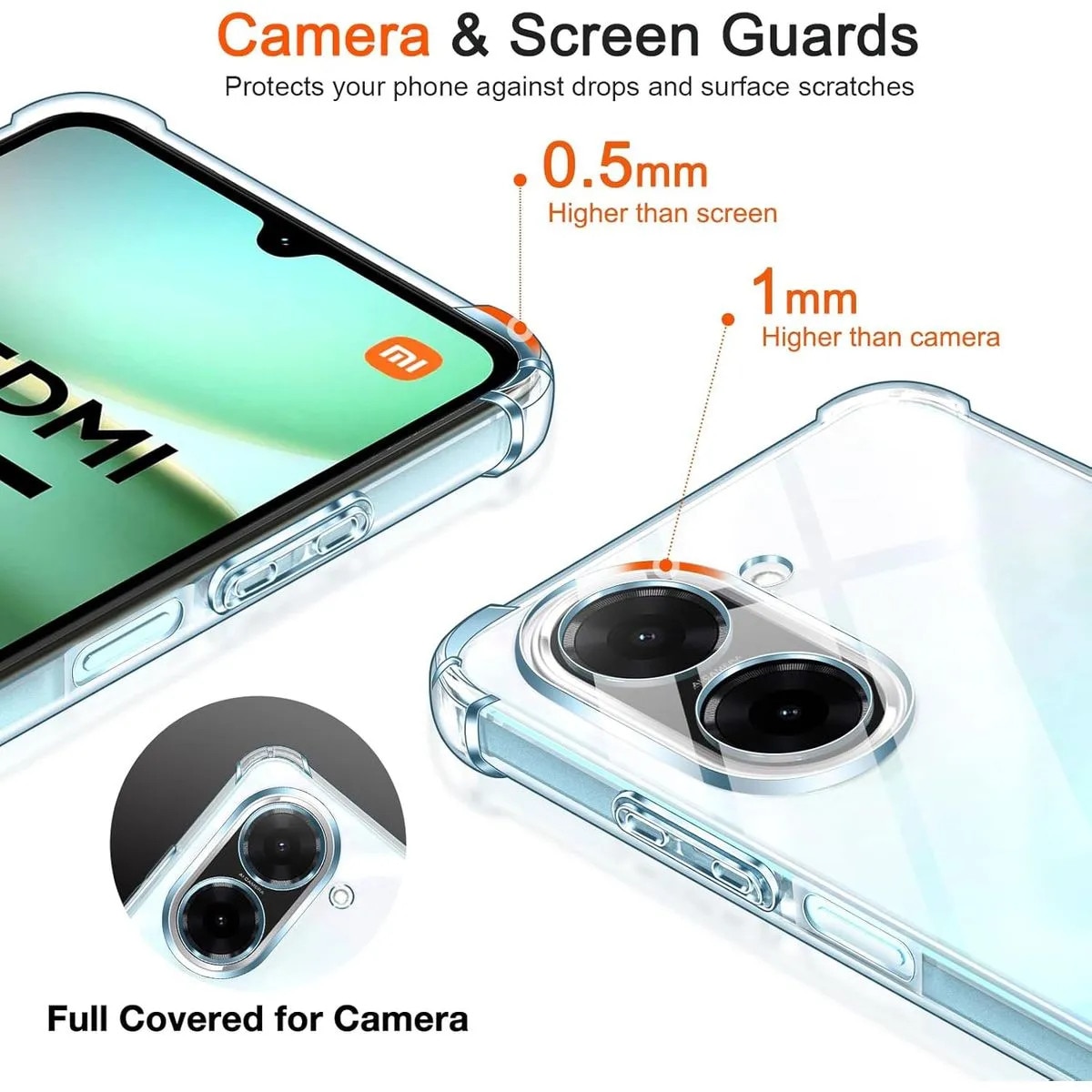 BestCase® Husa Anti Shock Pentru Xiaomi Redmi A5, Transparent