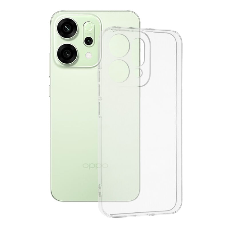 BestCase® Husa Clear Silicon pentru Oppo Reno14 5G, Transparent