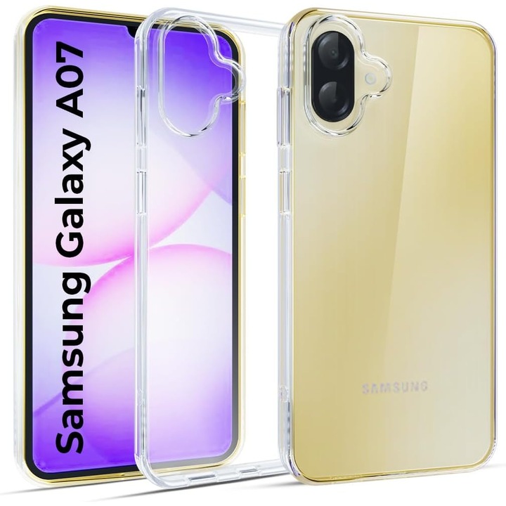 BestCase® Átlátszó szilikon tok Samsung Galaxy A07 4G-hez, átlátszó