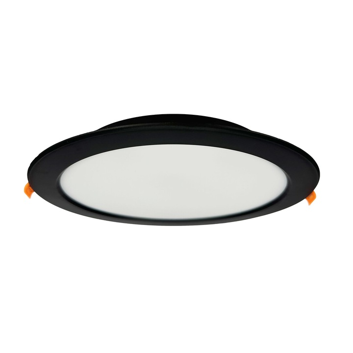 Corp de iluminat LED incastrat ALEXIS 24W 2270lm IP20 CCT rotund negru, HOROZ