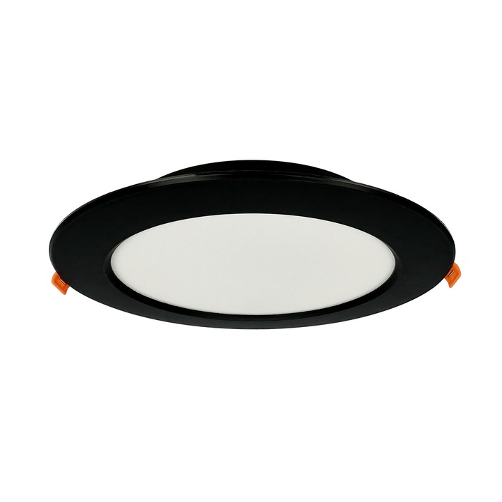 Corp de iluminat LED incastrat ALEXIS 18W 1660lm IP20 CCT rotund negru, HOROZ