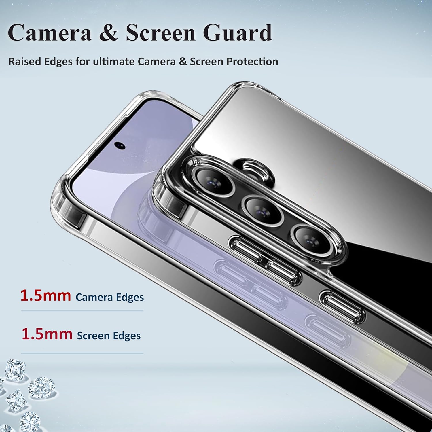 BestCase® Husa Clear Silicon pentru Samsung Galaxy S25 FE, Transparent