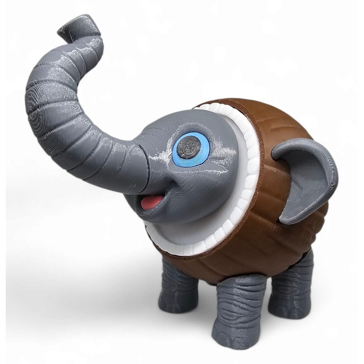 Фигурина Кокофанто Елефанто, MoranQ, 10x12см, многоцветна, подвижна