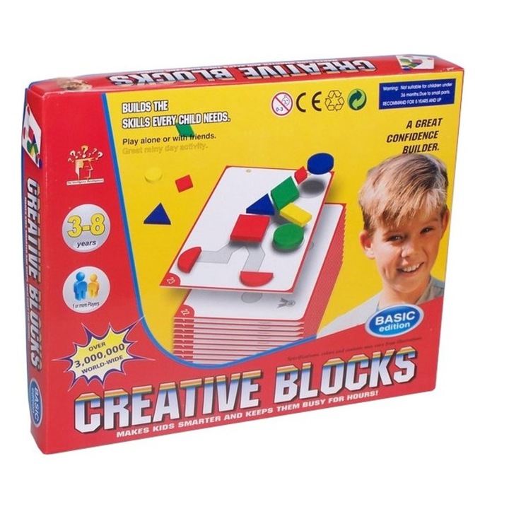 Puzzle de dezvoltare a abilitatilor cu forme - nivel incepator