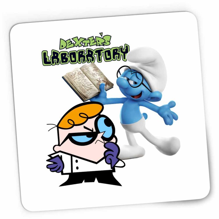 Gaming egérpad Laborator Dexter Strumful Istet Scoala Carte, 21x19cm