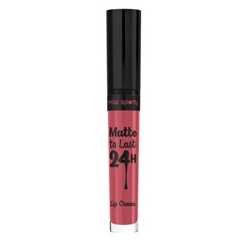 Ruj lichid Miss Sporty Matte to Last 24H 210 Cheerful Pink, 3.7 ml Ruj lichid Miss Sporty Matte to Last 24H 210 Cheerful Pink, 3.7 ml