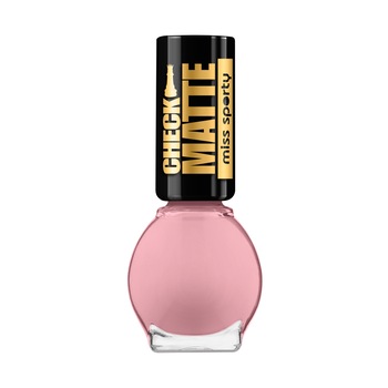 Lac de unghii Miss Sporty Check Matte, 006 Pink Sweater, 7 ml Lac de unghii Miss Sporty Check Matte, 006 Pink Sweater, 7 ml