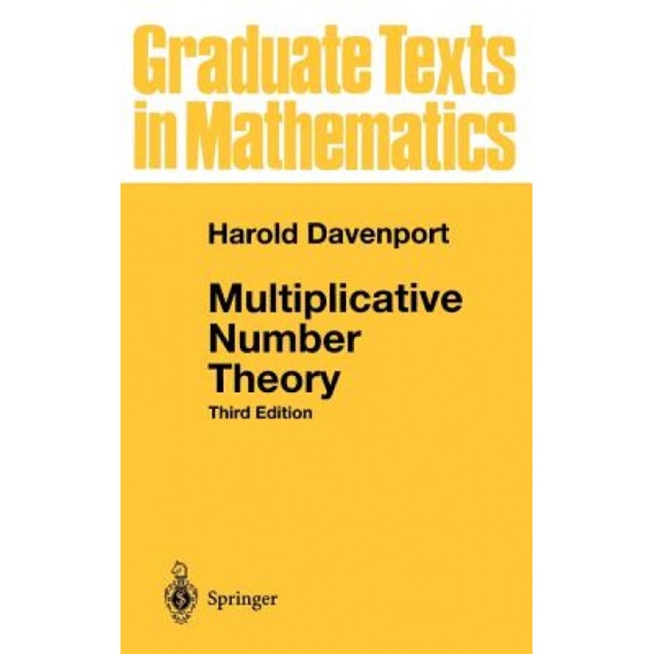 Multiplicative Number Theory, Harold Davenport (Author)