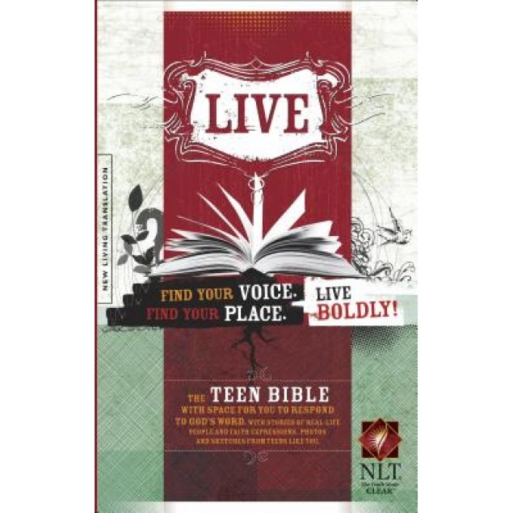Live Bible-NLT [With Stickers and Poster],