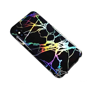 Husa din silicon dens iPhone X XS 10 marble marmura BLACK HOLOGRAPHIC Husa din silicon dens iPhone X XS 10 marble marmura BLACK HOLOGRAPHIC