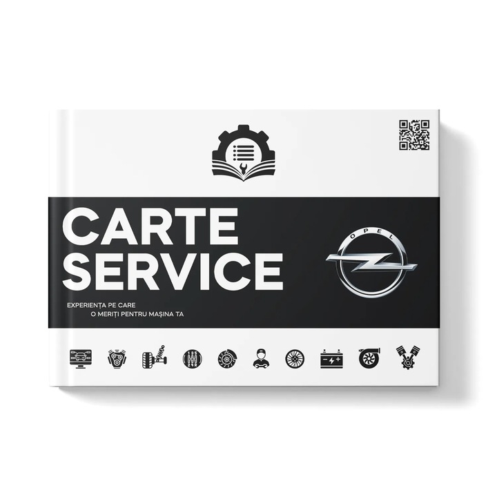 Carte Service Opel – A5 (210×148 mm) – Carnet intretinere si revizie auto, evidenta service completa