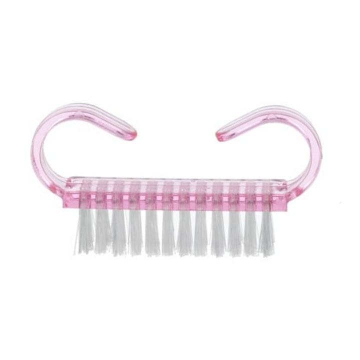 Perie pentru unghii, 6.5 x 3.2 x 1.5 cm, roz. Dactylion®