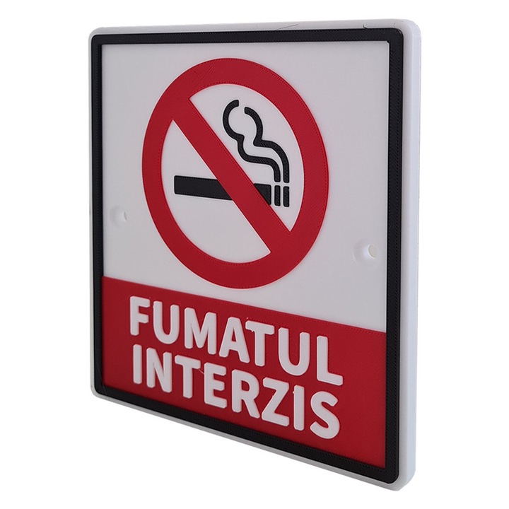 Indicator de avertizare "FUMATUL INTERZIS"