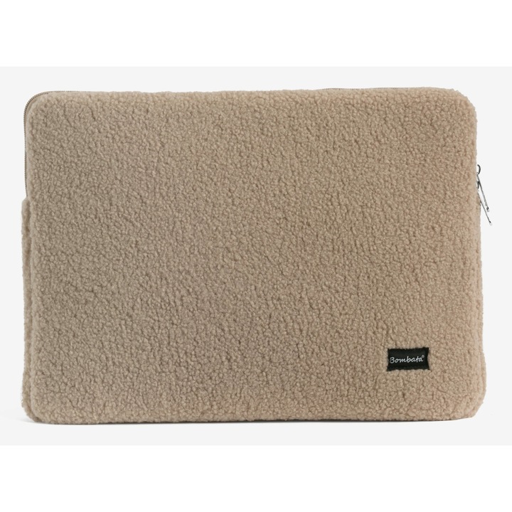 Husă Bombata Sleeve Teddy 13 -14 inch, Taupe