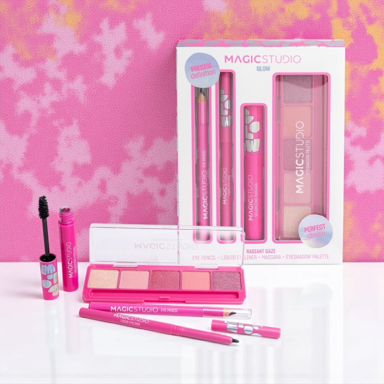 Set machiaj Magic Studio Glow, 5 nuanțe, multicolor - eMAG.ro