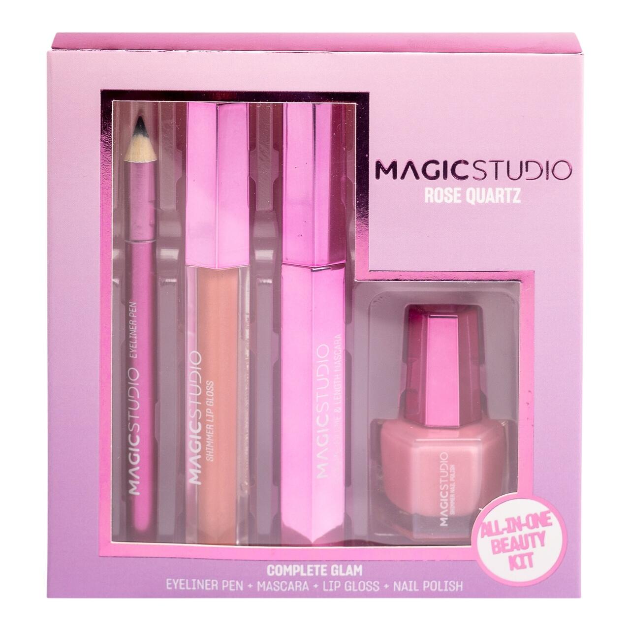 Set machiaj Magic Studio Rose Quartz Complete Glam, roz, include
