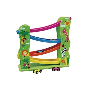 Pod zig zag cu masini, lemn, Viga Pod zig zag cu masini, lemn, Viga