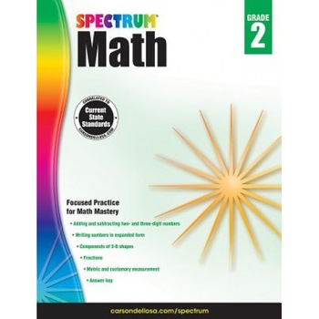 Spectrum Math Workbook, Grade 2, Spectrum (Compiled by) Spectrum Math Workbook, Grade 2, Spectrum (Compiled by)
