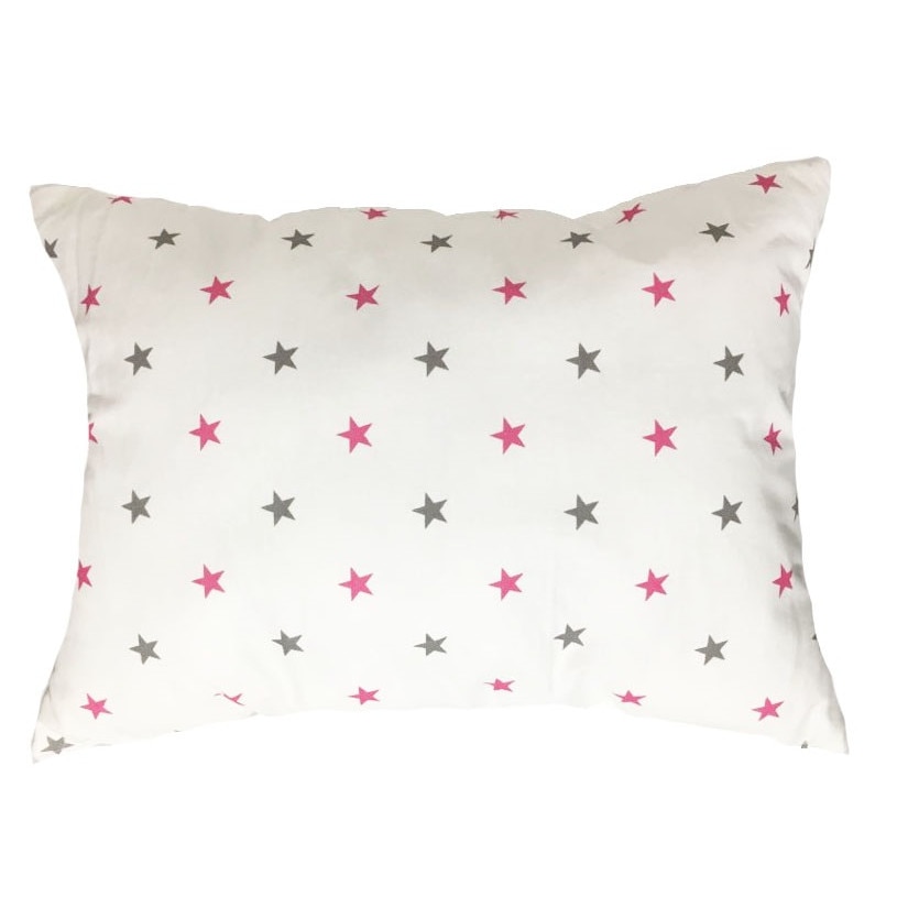 Perna, stelute, roz cu gri, 30x40cm