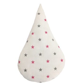 Perna, picatura mica, stelute roz cu gri Perna, picatura mica, stelute roz cu gri