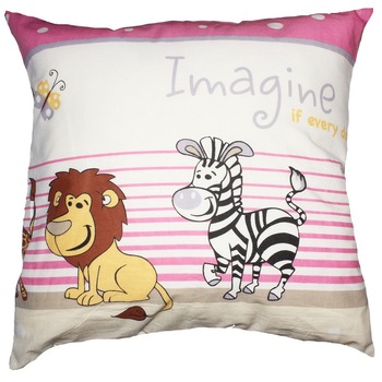 Perna, safari roz, 40x40 cm Perna, safari roz, 40x40 cm