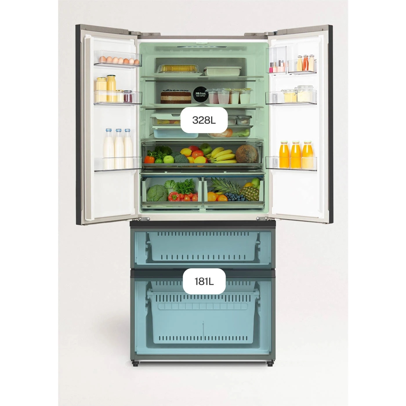 DeliciousTaylormade The LargeRAD ‘26LTD Frigider side by side No Frost CREATE, French Door Pro, capacitate