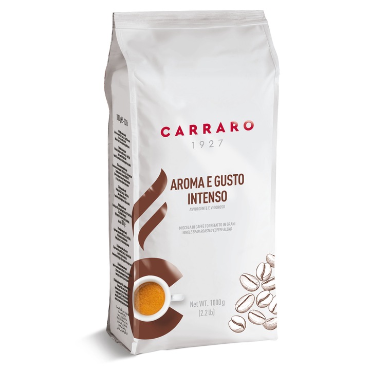 Cafea boabe Aroma e Gusto Intenso Carraro 1Kg