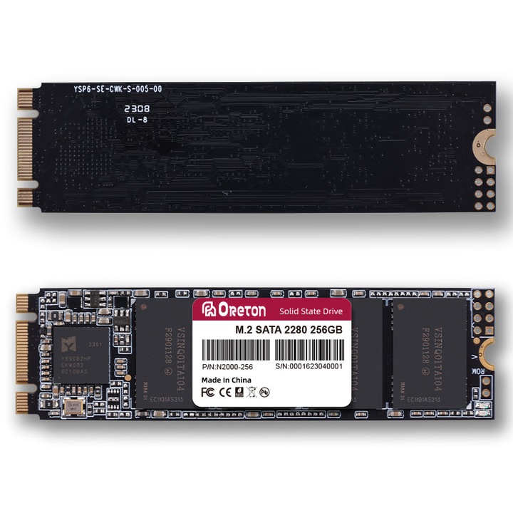 Solid State Drive (SSD) Oreton, 256GB, M.2 SATA 2280, N500