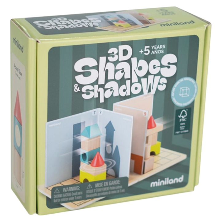 Joc cu provocari de logica si orientare spatiala, forme 3d si umbre, de la 5 ani
