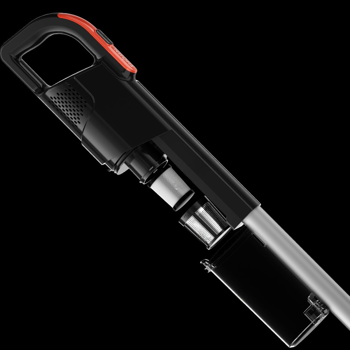 Aspirator Vertical 2 In 1 Cu Accesorii, Enchen, V3 Plus, Motor Puternic De 120W Pentru O Putere De Aspiratie Mare, Capacitate Recipient Pentru Praf De 1, 2 L, Timp De Functionare In Modul Eco De Pana La 30 De Minute, Negru