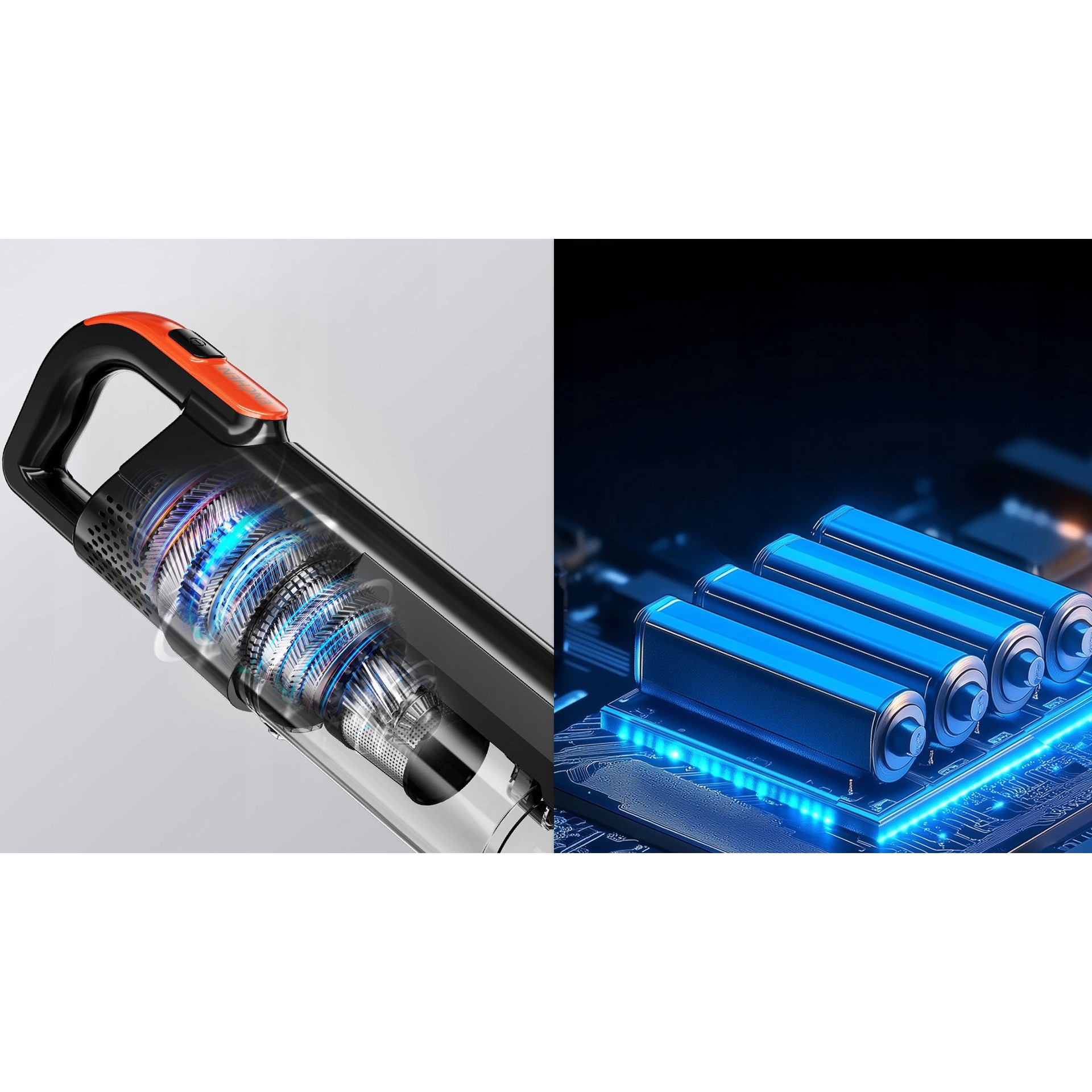 Aspirator Vertical 2 In 1 Cu Accesorii, Enchen, V3 Plus, Motor Puternic De 120W Pentru O Putere De Aspiratie Mare, Capacitate Recipient Pentru Praf De 1, 2 L, Timp De Functionare In Modul Eco De Pana La 30 De Minute, Negru