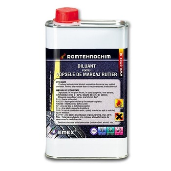 Diluant Marcaj Rutier EMEX ROUTE, Incolor, Bidon 5 Litri Diluant Marcaj Rutier EMEX ROUTE, Incolor, Bidon 5 Litri