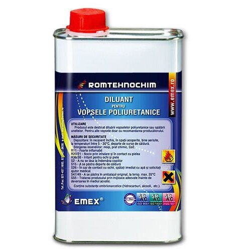 Diluant pentru vopsele poliuretanice “EMEX”, Incolor, Bidon 5 Litri