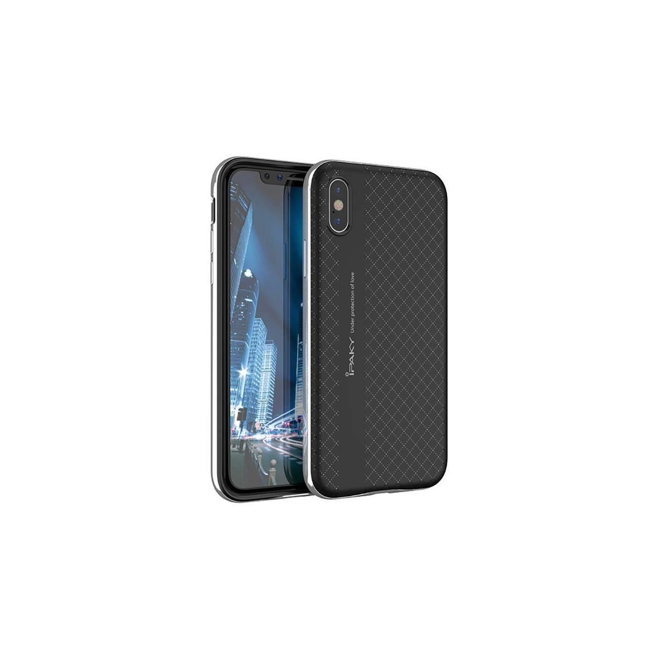 Husa Ipaky Bumblebee Neagru cu Argintiu Pentru Iphone X