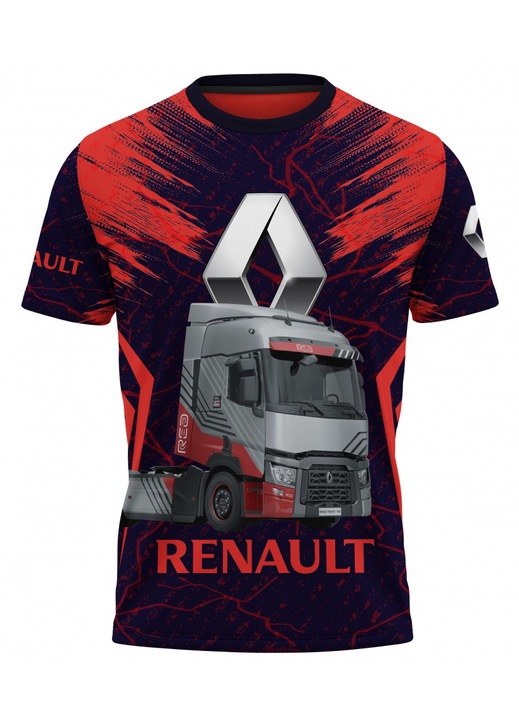 Férfi póló RENAULT 119.40, rövid ujjú, sokszínű
