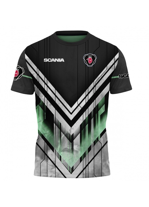 Férfi póló SCANIA 119.46, rövid ujjú, többszínű