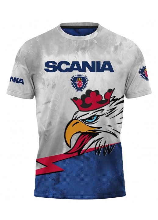 Férfi póló SCANIA 119.47, rövid ujjú, többszínű, 7XL INTL