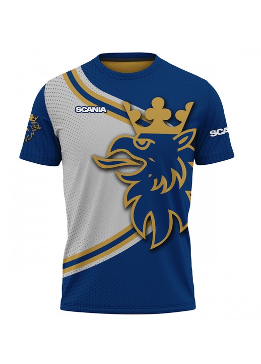 Férfi póló Scania 119.56, rövid ujjú, többszínű