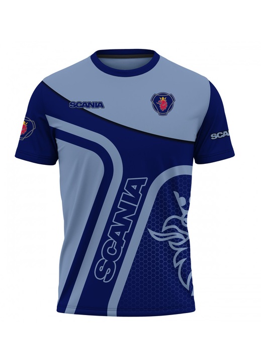 Férfi póló Scania 119.57, rövid ujjú, többszínű