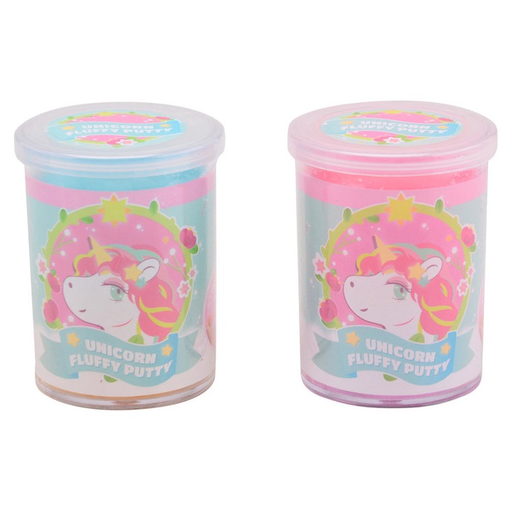 Plasticină, Unikornis, set 2 culori diferite, moale, elastic