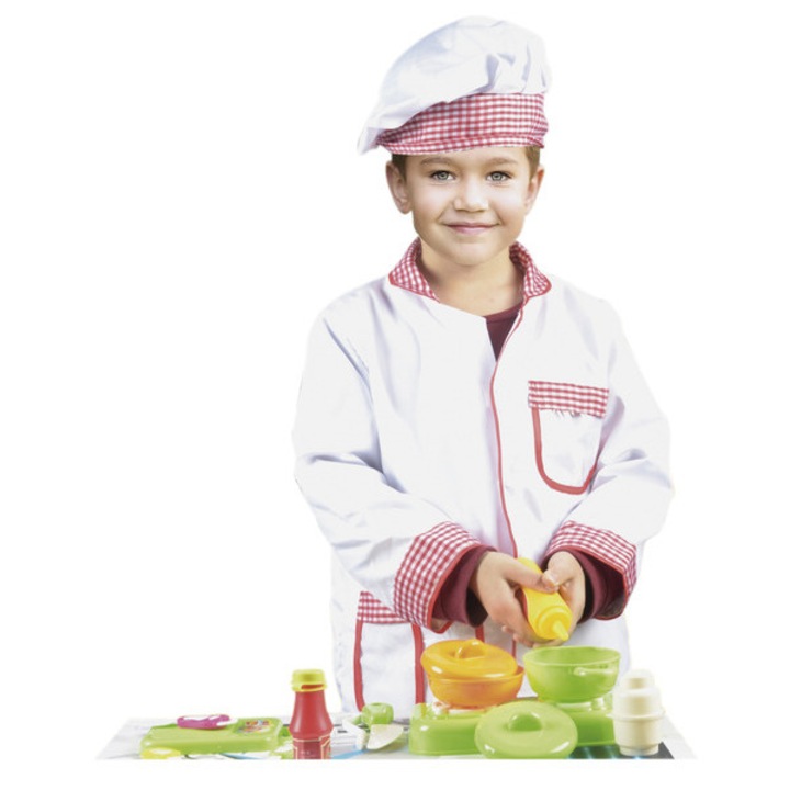 Costum de bucatar: jacheta si 14 accesorii