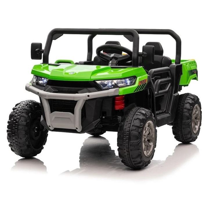 Mamido Farmer Truck 4x4 elektromos kisautó, 800W, zöld, 119x68x65cm, távirányítóval