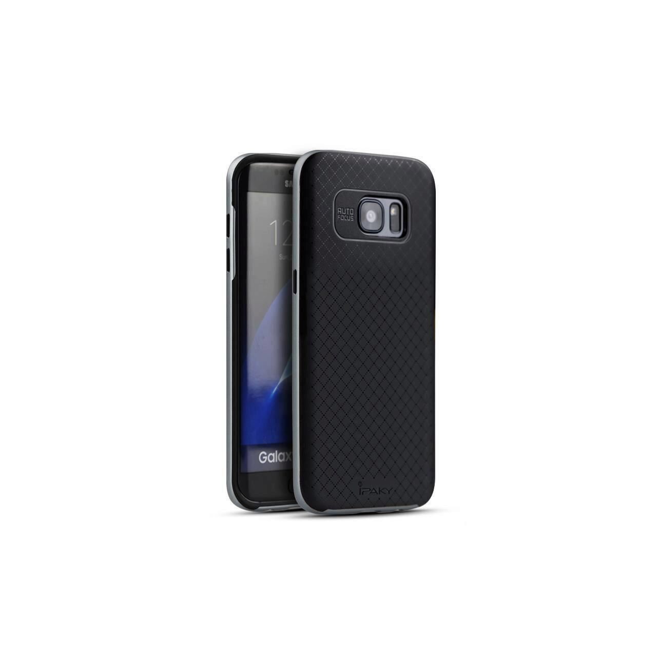 Husa Ipaky Bumblebee Neagru cu Gri Pentru Samsung Galaxy S7 Edge G935
