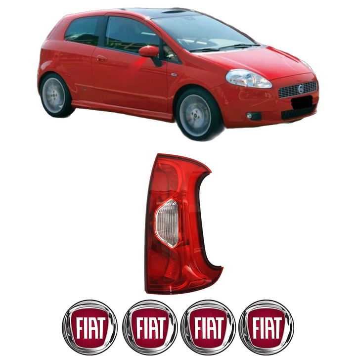 Lampa Stop Spate Dreapta FIAT PANDA (312_, 319_) din 2012-2022, Auto, TYC, 4x Stickere auto cu FIAT