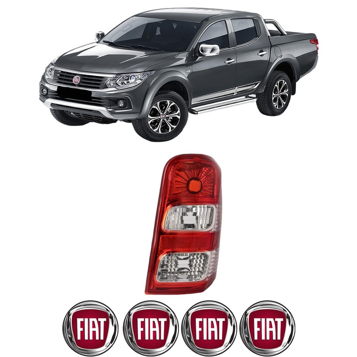 Lampa Stop Spate Dreapta FIAT FULLBACK Pickup (502_, 503_) din 2016, Auto, DEPO, 4x Stickere auto cu FIAT