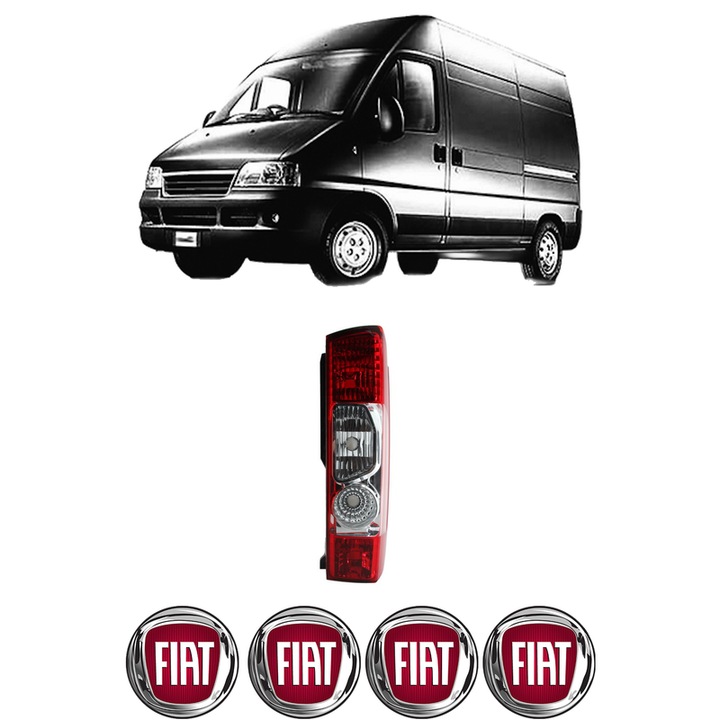 Lampa Stop Spate Dreapta FIAT DUCATO Van (244_) din 2001-2018, Auto, DEPO, 4x Stickere auto cu FIAT