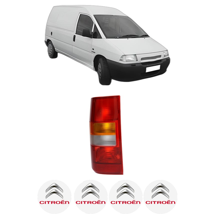 Lampa Stop Spate Stanga CITROEN JUMPY I Van (BS_, BT_, BY_, BZ_) din 1995-2006, Auto, TYC, 4x Stickere auto cu CITROEN