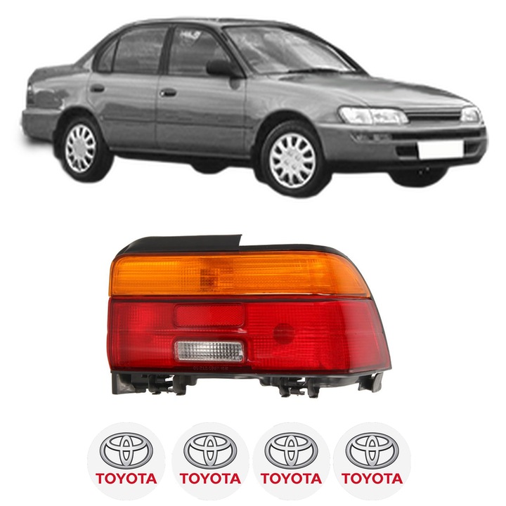 Lampa Stop Spate Dreapta TOYOTA COROLLA (_E10_) din 1992-1997, Auto, DEPO, 4x Stickere auto cu TOYOTA